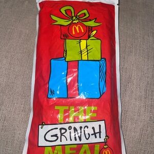 (2) 2025 McDonald's Grinch Meal UNOPENED Sock Pack - Festive Red, Green, Blue